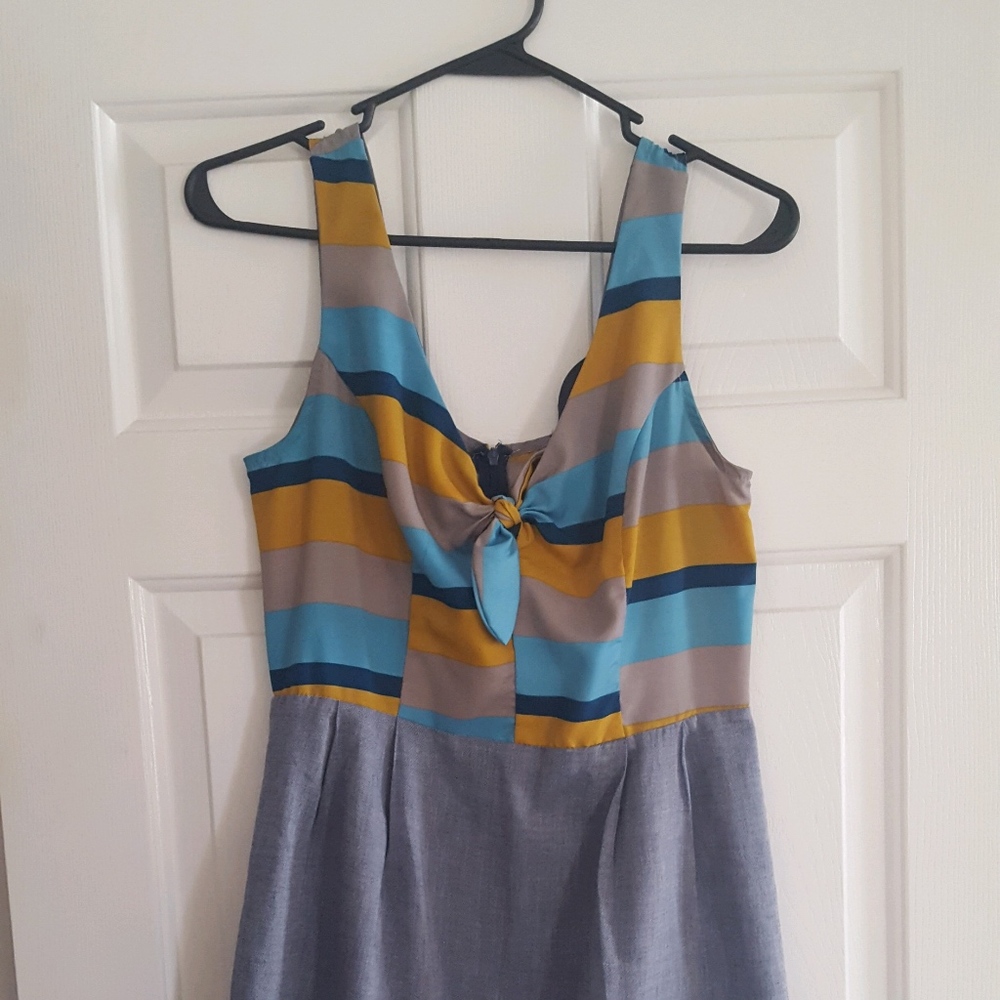 Blue Rain Summer Dress Small